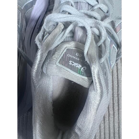 ASICS Gel-Kayano 28 Shoes Womens Size 8.5 Gray Silver Running Stability 1012B133 - Picture 7 of 13